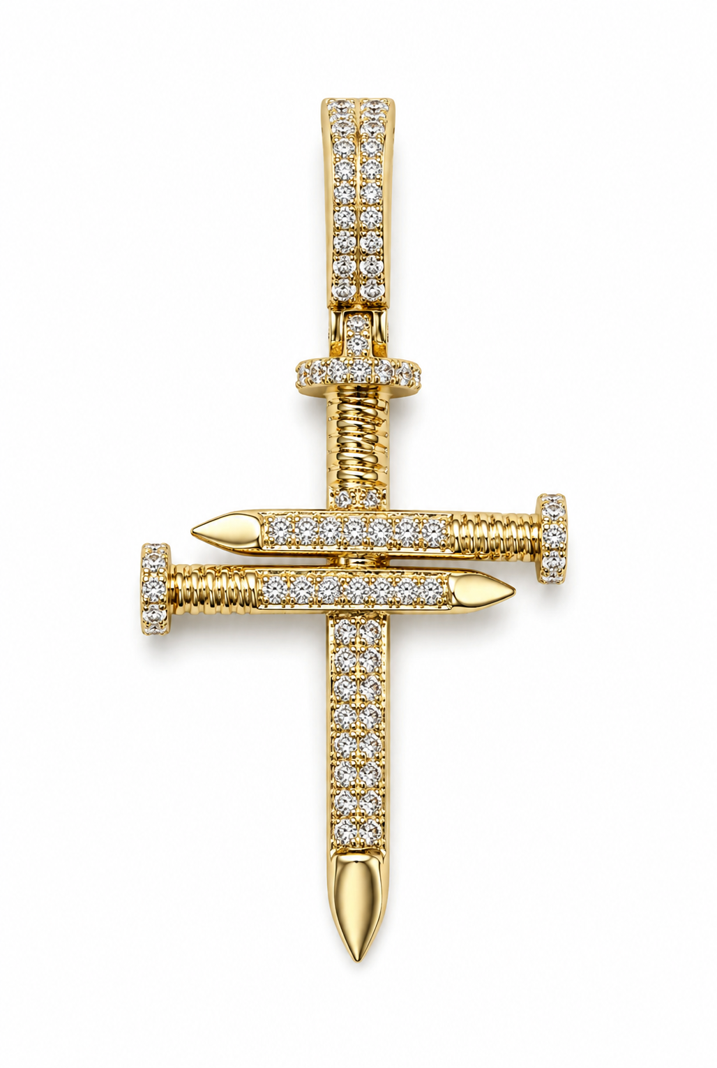 Diamond cross pendant